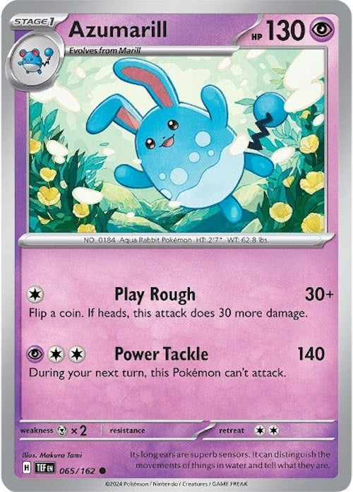 Azumarill (065/162) [Scarlet & Violet: Temporal Forces] | Gam3 Escape