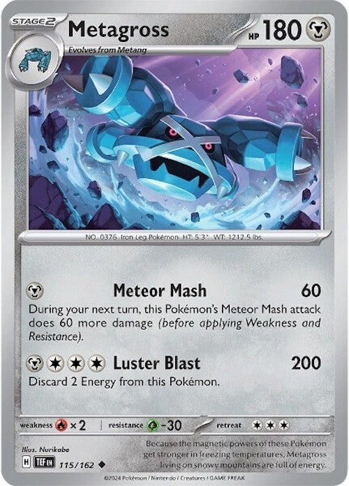 Metagross (115/162) [Scarlet & Violet: Temporal Forces] | Gam3 Escape