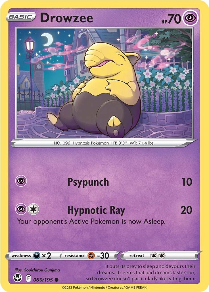 Drowzee (060/195) [Sword & Shield: Silver Tempest] | Gam3 Escape