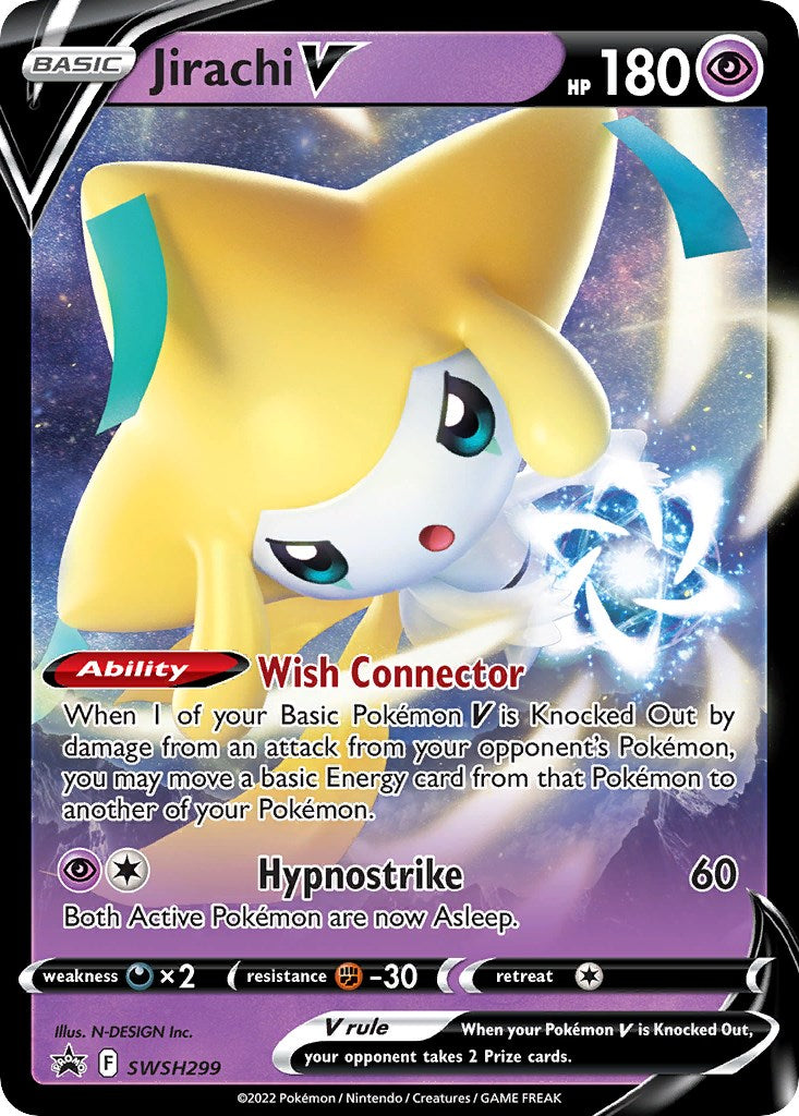 Jirachi V (SWSH299) [Sword & Shield: Black Star Promos] | Gam3 Escape