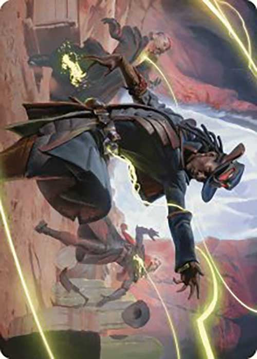 Lilah, Undefeated Slickshot Art Card [Outlaws of Thunder Junction Art Series] | Gam3 Escape