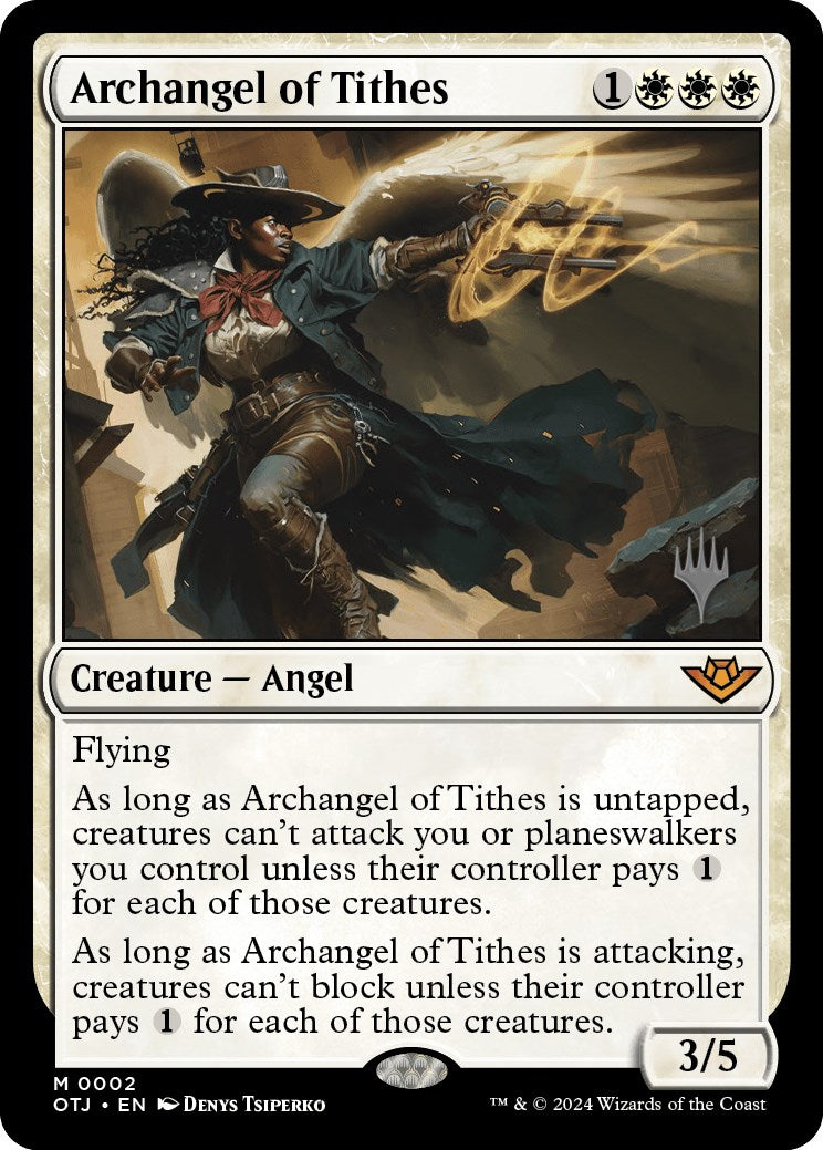 Archangel of Tithes (Promo Pack) [Outlaws of Thunder Junction Promos] | Gam3 Escape