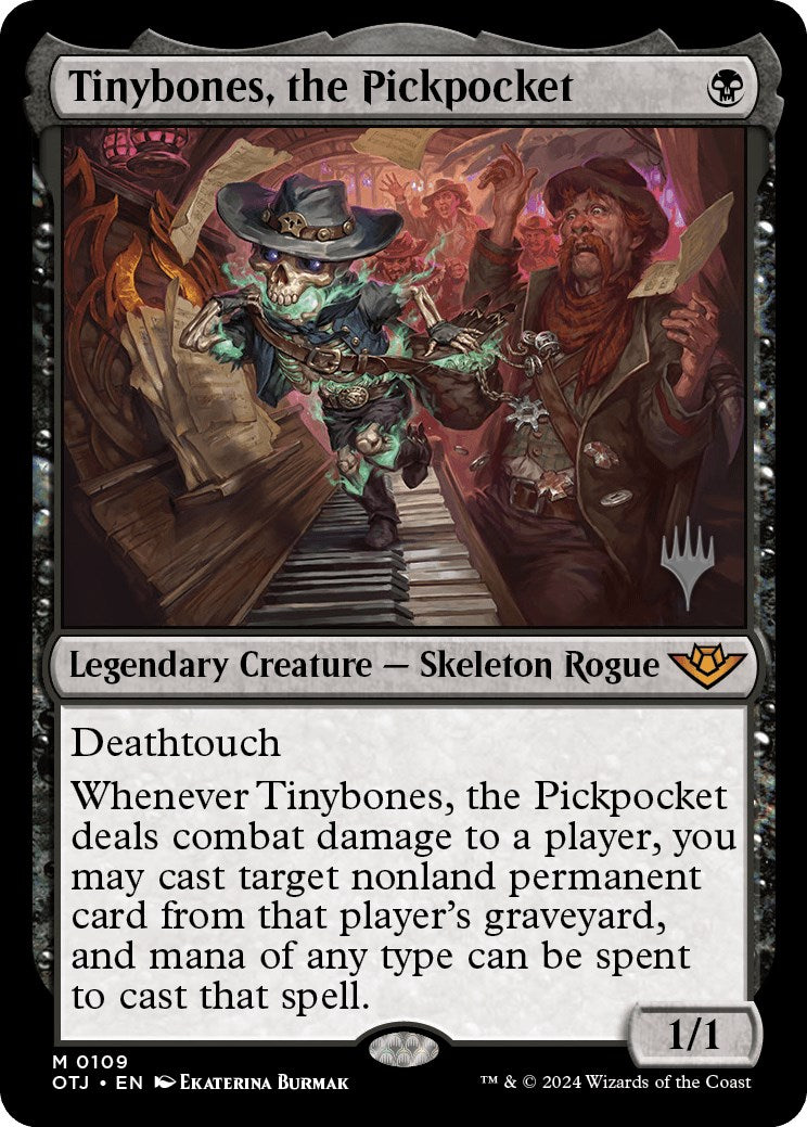 Tinybones, the Pickpocket (Promo Pack) [Outlaws of Thunder Junction Promos] | Gam3 Escape