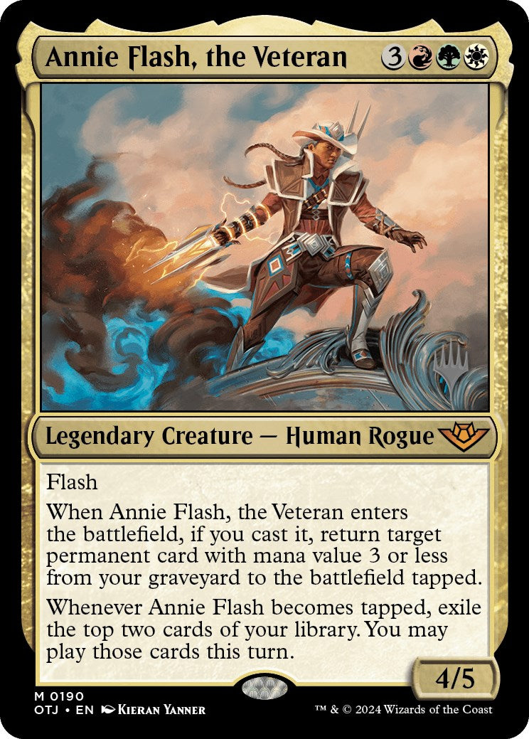 Annie Flash, the Veteran (Promo Pack) [Outlaws of Thunder Junction Promos] | Gam3 Escape
