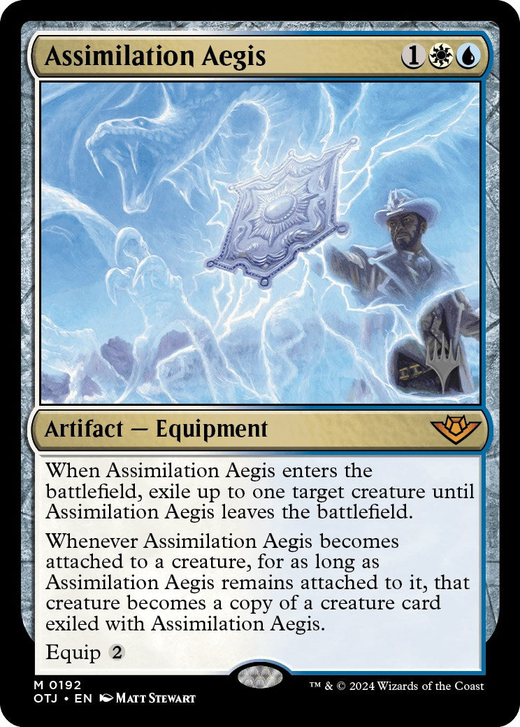 Assimilation Aegis (Promo Pack) [Outlaws of Thunder Junction Promos] | Gam3 Escape