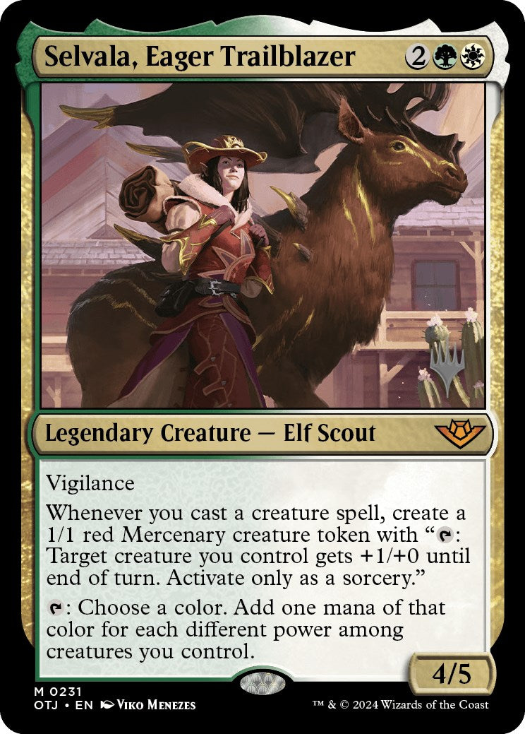 Selvala, Eager Trailblazer (Promo Pack) [Outlaws of Thunder Junction Promos] | Gam3 Escape