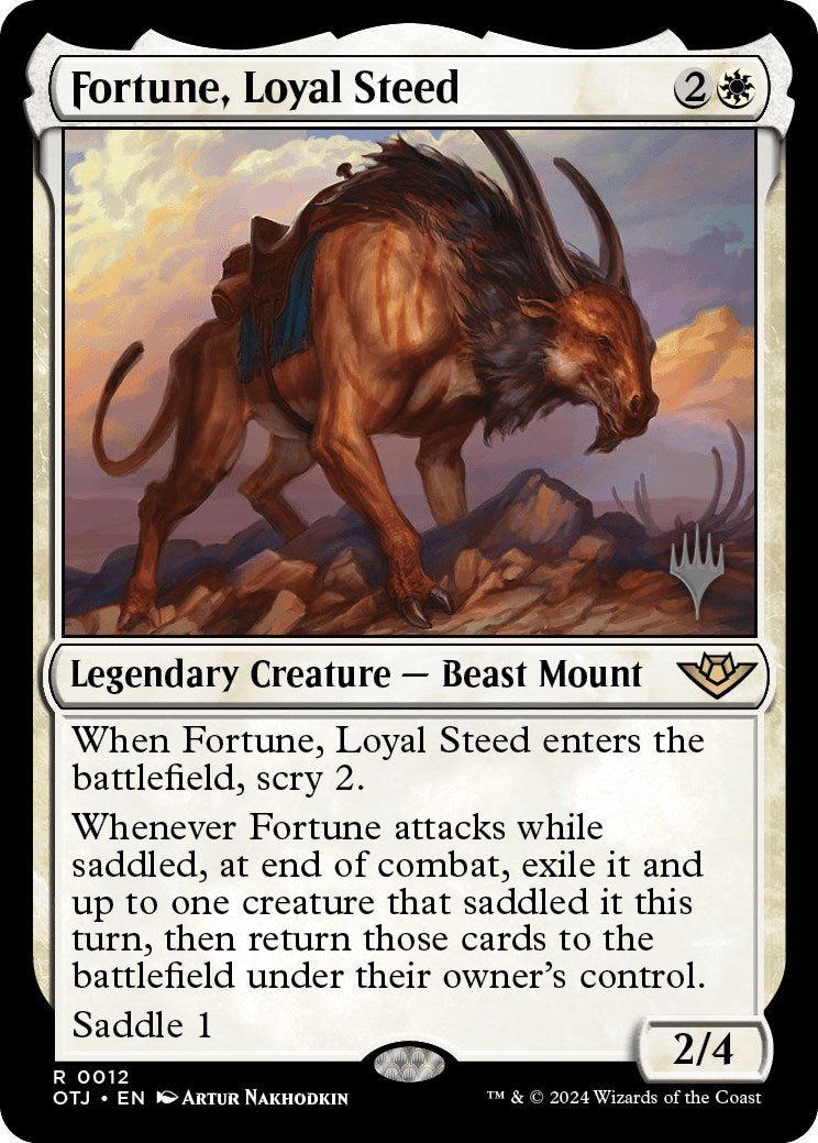 Fortune, Loyal Steed (Promo Pack) [Outlaws of Thunder Junction Promos] | Gam3 Escape