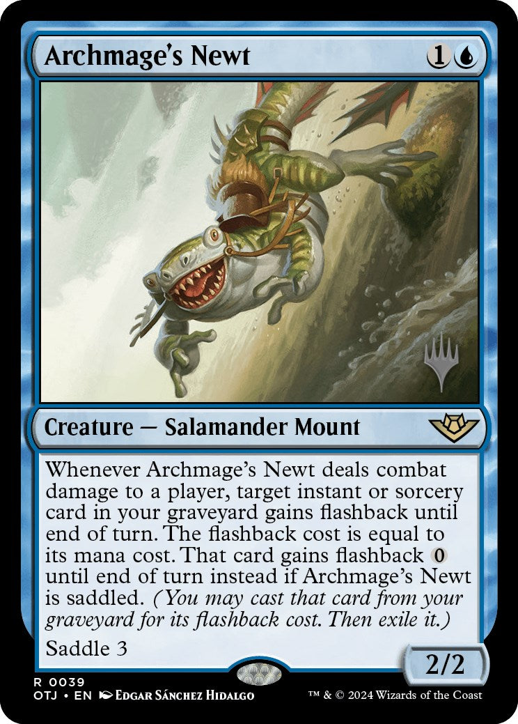Archmage's Newt (Promo Pack) [Outlaws of Thunder Junction Promos] | Gam3 Escape
