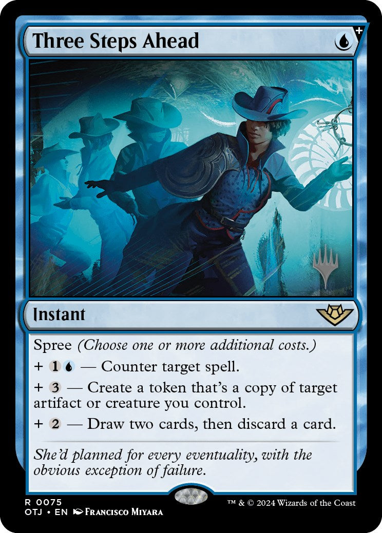 Three Steps Ahead (Promo Pack) [Outlaws of Thunder Junction Promos] | Gam3 Escape