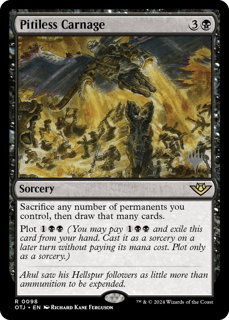 Pitiless Carnage (Promo Pack) [Outlaws of Thunder Junction Promos] | Gam3 Escape
