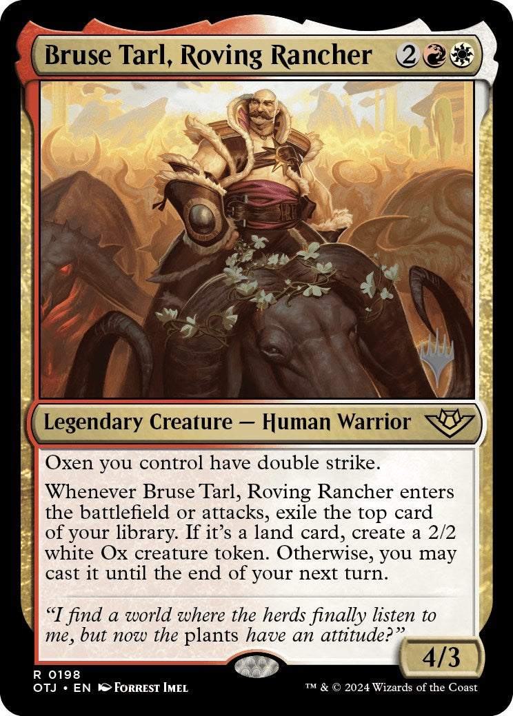 Bruse Tarl, Roving Rancher (Promo Pack) [Outlaws of Thunder Junction Promos] | Gam3 Escape