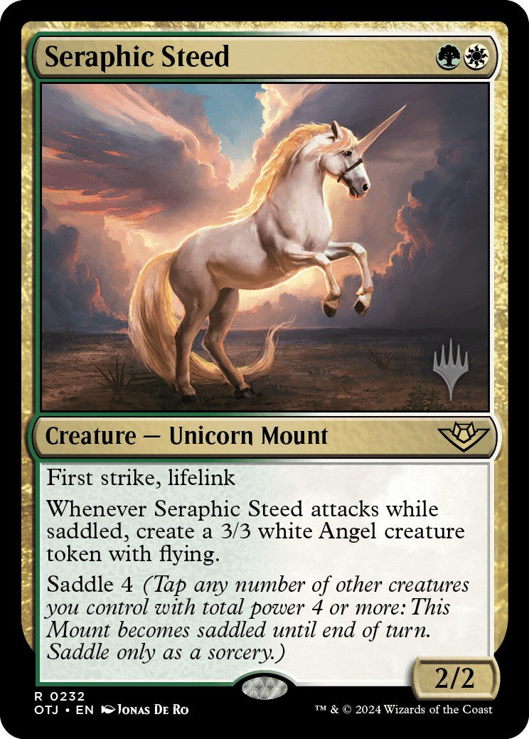 Seraphic Steed (Promo Pack) [Outlaws of Thunder Junction Promos] | Gam3 Escape