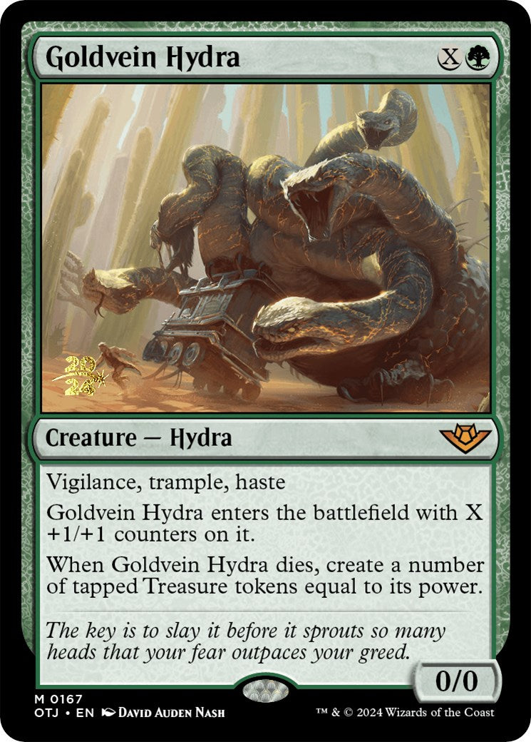 Goldvein Hydra [Outlaws of Thunder Junction Prerelease Promos] | Gam3 Escape