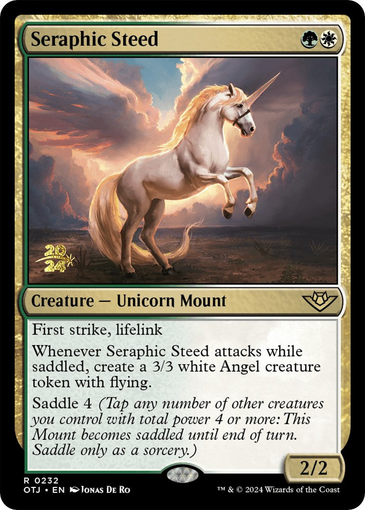 Seraphic Steed [Outlaws of Thunder Junction Prerelease Promos] | Gam3 Escape