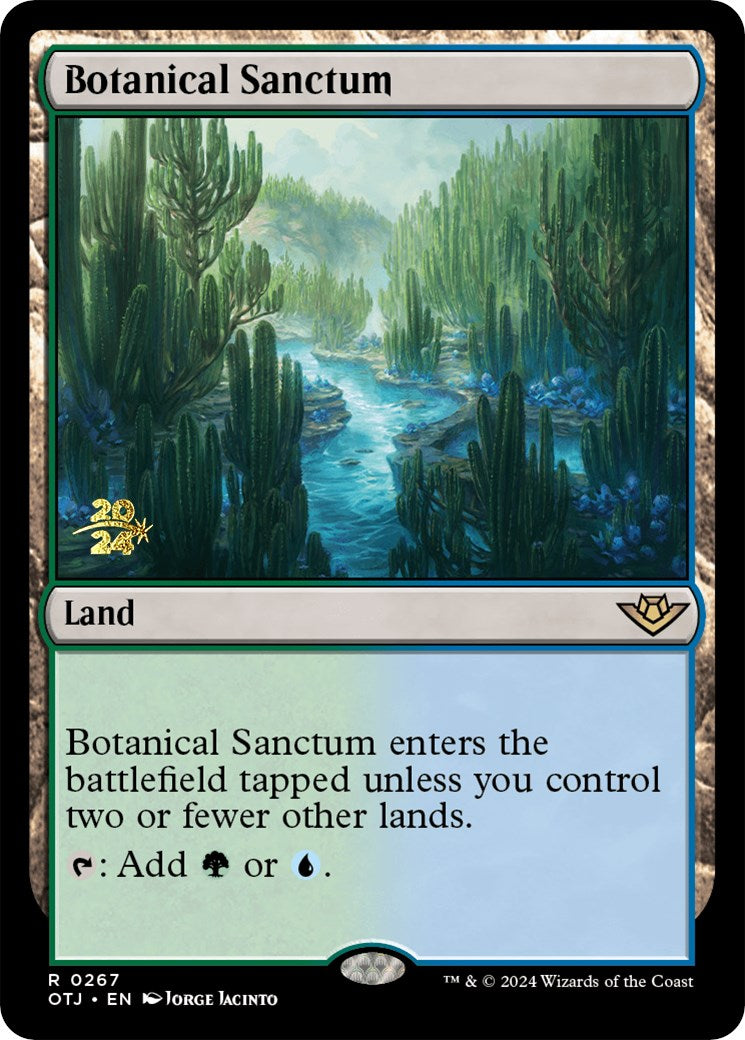Botanical Sanctum (OTJ) [Outlaws of Thunder Junction Prerelease Promos] | Gam3 Escape