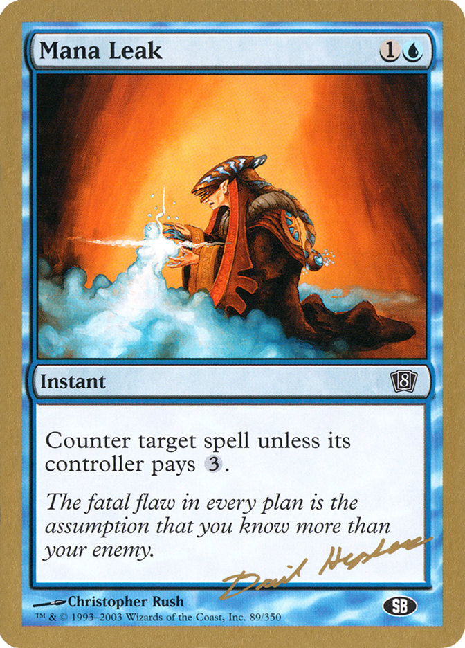 Mana Leak (Dave Humpherys) (SB) [World Championship Decks 2003] | Gam3 Escape