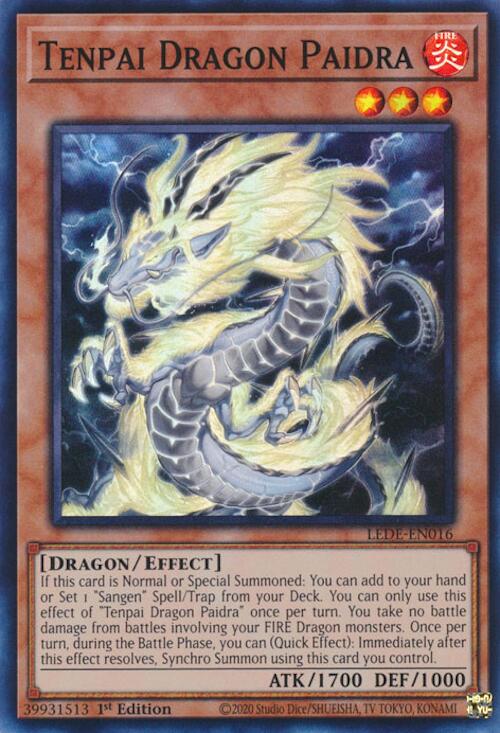 Tenpai Dragon Paidra [LEDE-EN016] Super Rare | Gam3 Escape