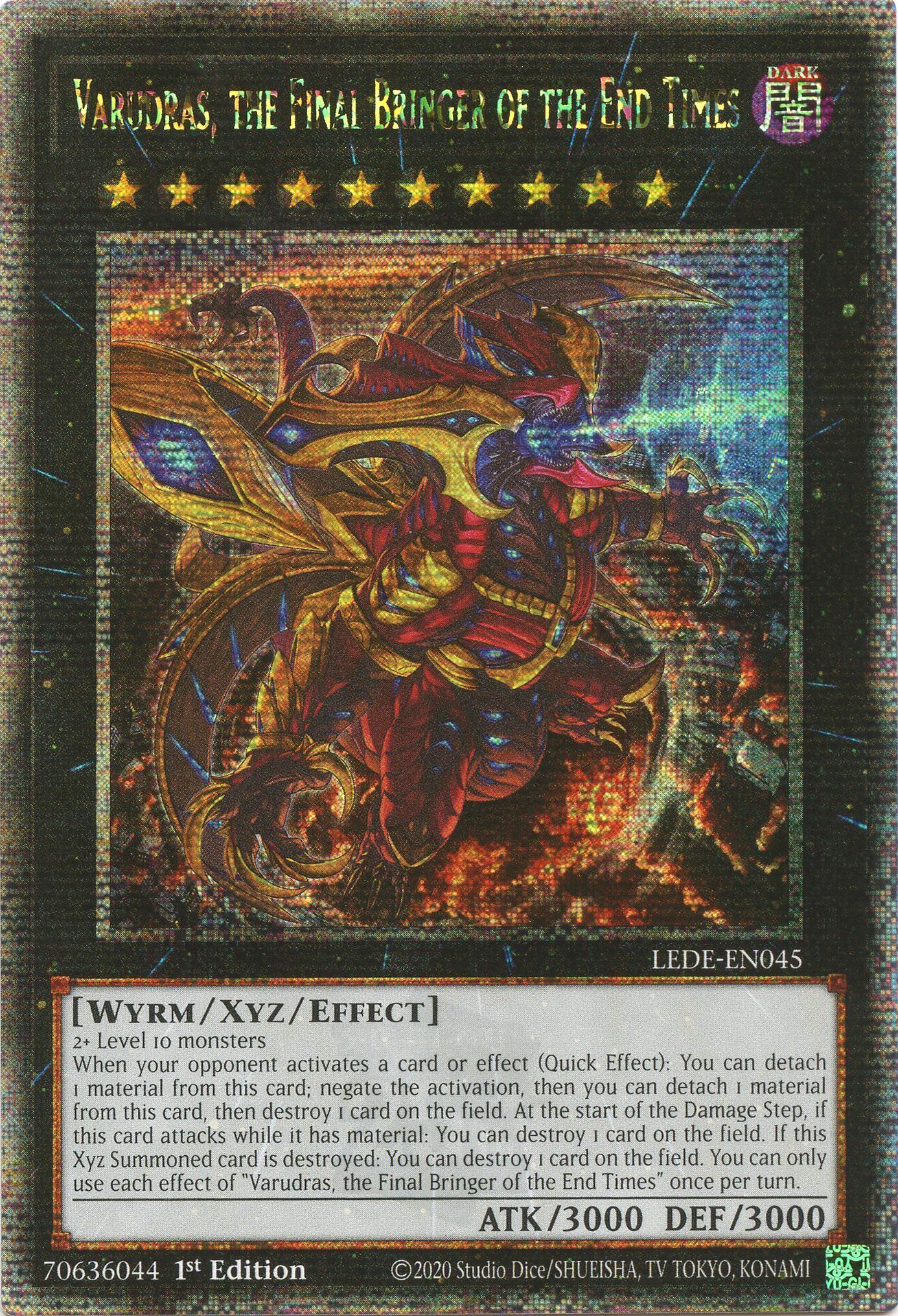 Varudras, the Final Bringer of the End Times (Quarter Century Secret Rare) [LEDE-EN045] Quarter Century Secret Rare | Gam3 Escape