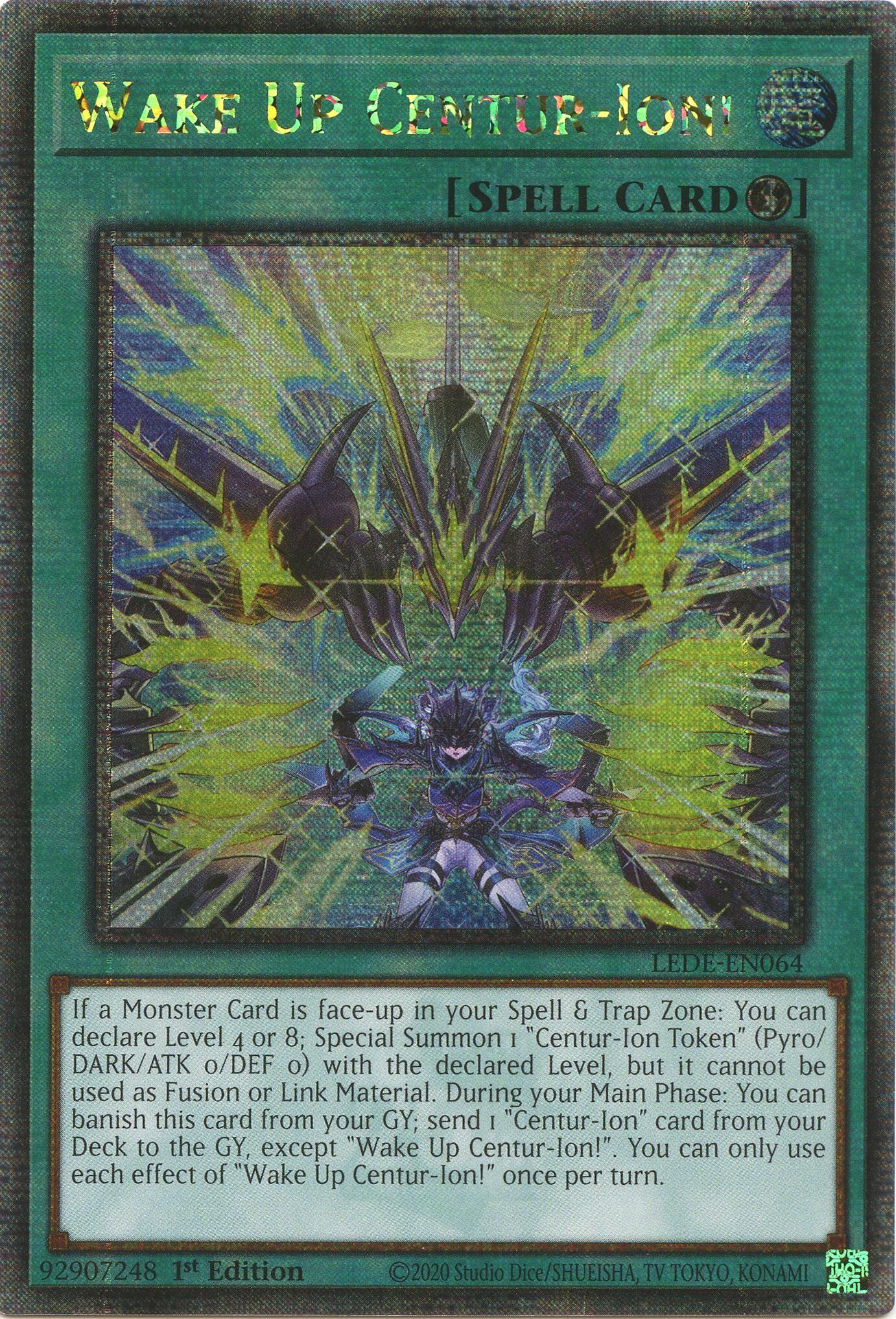 Wake Up Centur-Ion! (Quarter Century Secret Rare) [LEDE-EN064] Quarter Century Secret Rare | Gam3 Escape