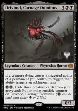 Drivnod, Carnage Dominus (Promo Pack) [Phyrexia: All Will Be One Promos] | Gam3 Escape