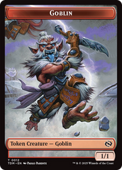 Goblin // Warrior Double-Sided Token [Tarkir: Dragonstorm Tokens] | Gam3 Escape