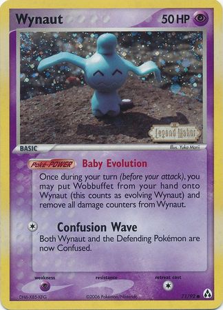 Wynaut (71/92) (Stamped) [EX: Legend Maker] | Gam3 Escape