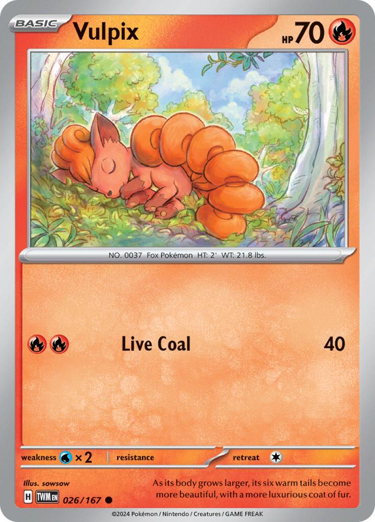 Vulpix (026/167) [Scarlet & Violet: Twilight Masquerade] | Gam3 Escape