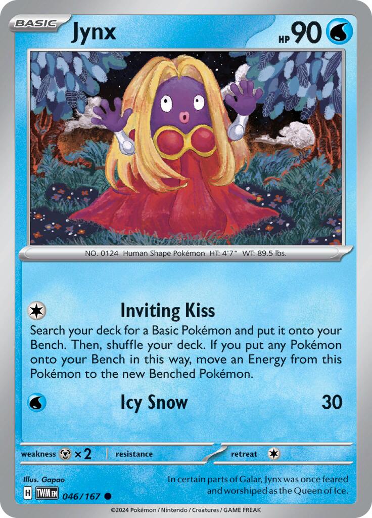 Jynx (046/167) [Scarlet & Violet: Twilight Masquerade] | Gam3 Escape
