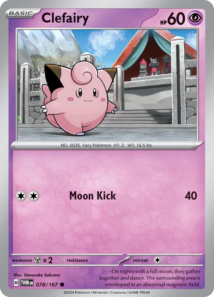 Clefairy (078/167) [Scarlet & Violet: Twilight Masquerade] | Gam3 Escape