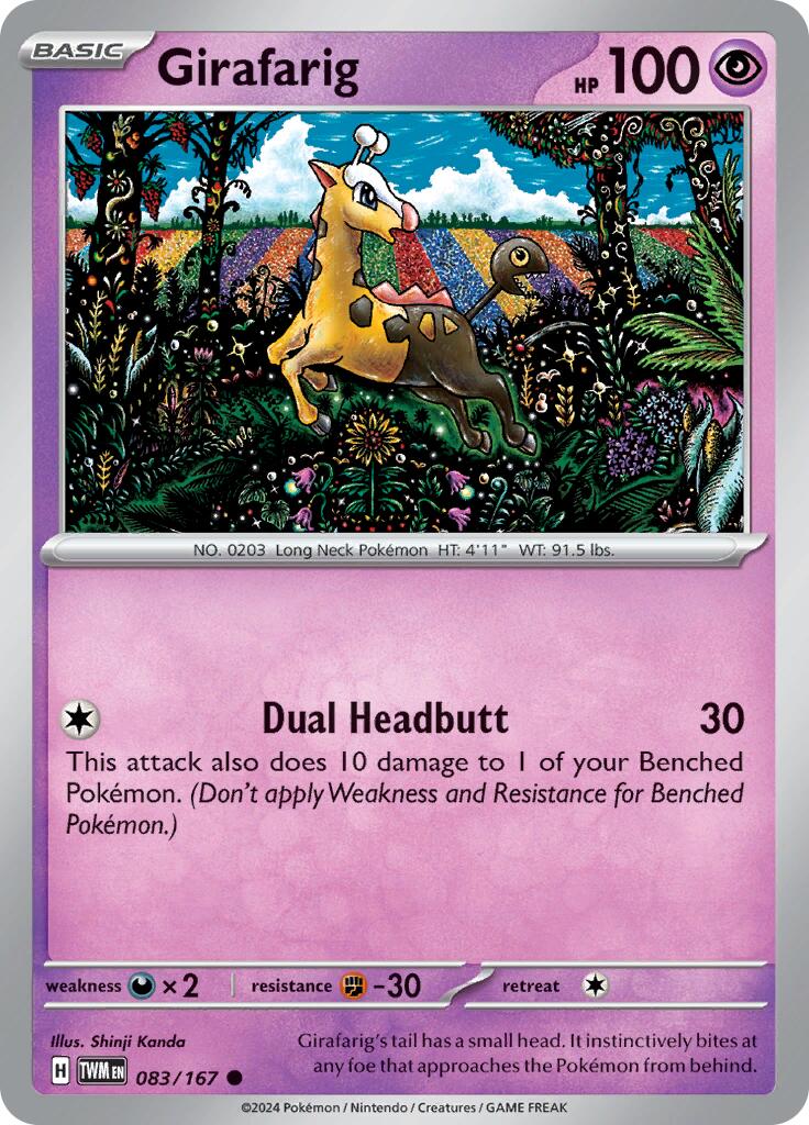 Girafarig (083/167) [Scarlet & Violet: Twilight Masquerade] | Gam3 Escape