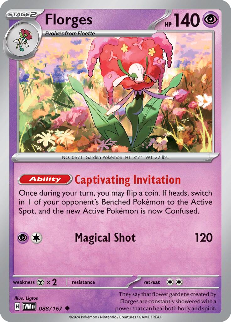 Florges (088/167) [Scarlet & Violet: Twilight Masquerade] | Gam3 Escape