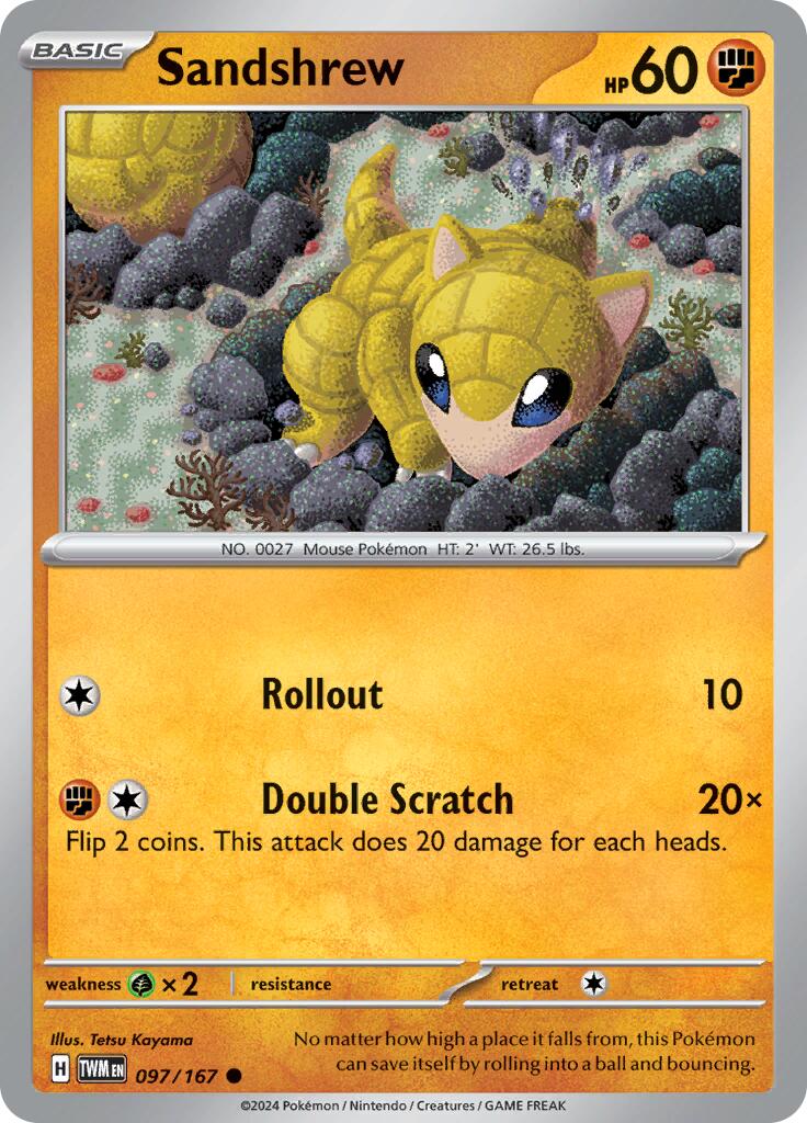 Sandshrew (097/167) [Scarlet & Violet: Twilight Masquerade] | Gam3 Escape