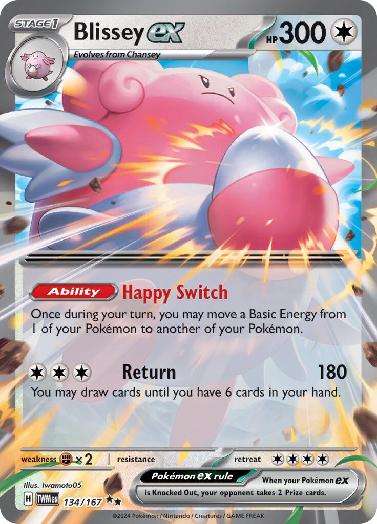 Blissey ex (134/167) [Scarlet & Violet: Twilight Masquerade] | Gam3 Escape