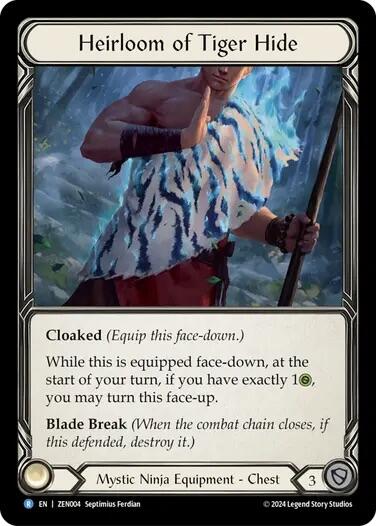 Heirloom of Tiger Hide [ZEN004] (Part the Mistveil Zen Blitz Deck) | Gam3 Escape