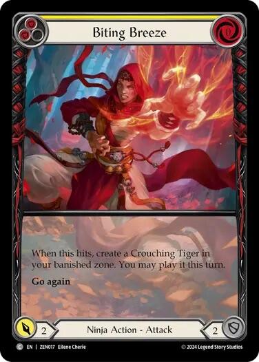 Biting Breeze (Yellow) [ZEN017] (Part the Mistveil Zen Blitz Deck) | Gam3 Escape