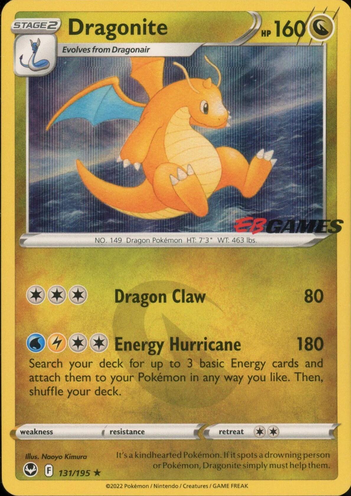 Dragonite (131/195) (EB Games Exclusive) [Miscellaneous Cards] | Gam3 Escape