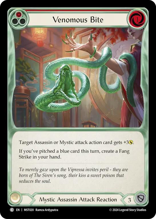 Venomous Bite (Red) [MST020] (Part the Mistveil)  Rainbow Foil | Gam3 Escape