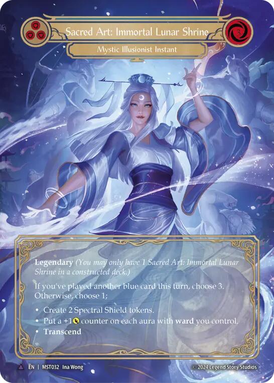 Sacred Art: Immortal Lunar Shrine // Inner Chi (Marvel) [MST032] (Part the Mistveil)  Cold Foil | Gam3 Escape