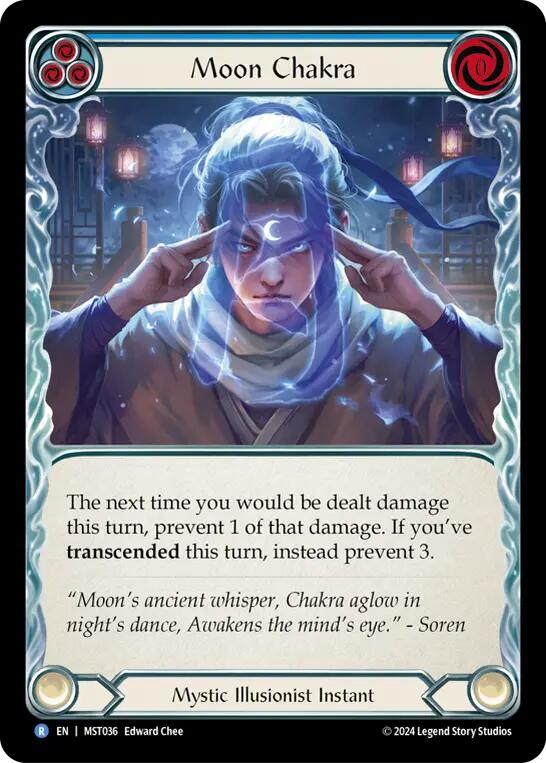 Moon Chakra (Blue) [MST036] (Part the Mistveil)  Rainbow Foil | Gam3 Escape