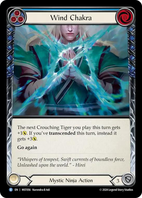 Wind Chakra (Blue) [MST056] (Part the Mistveil)  Rainbow Foil | Gam3 Escape