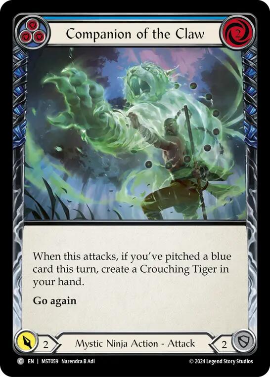 Companion of the Claw (Blue) [MST059] (Part the Mistveil) | Gam3 Escape