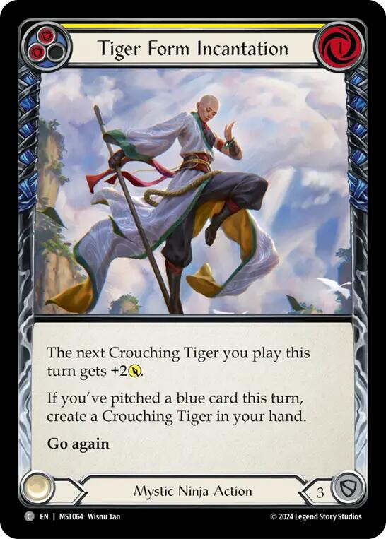 Tiger Form Incantation (Yellow) [MST064] (Part the Mistveil) | Gam3 Escape