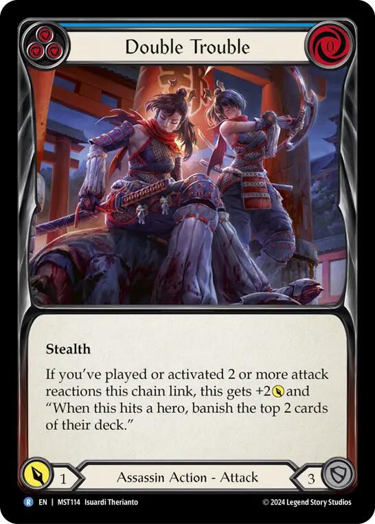 Double Trouble (Blue) [MST114] (Part the Mistveil)  Rainbow Foil | Gam3 Escape