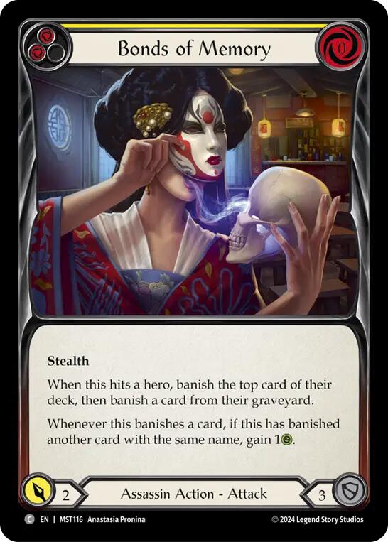 Bonds of Memory (Yellow) [MST116] (Part the Mistveil)  Rainbow Foil | Gam3 Escape