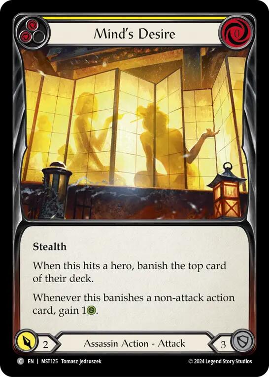 Mind's Desire (Yellow) [MST125] (Part the Mistveil)  Rainbow Foil | Gam3 Escape