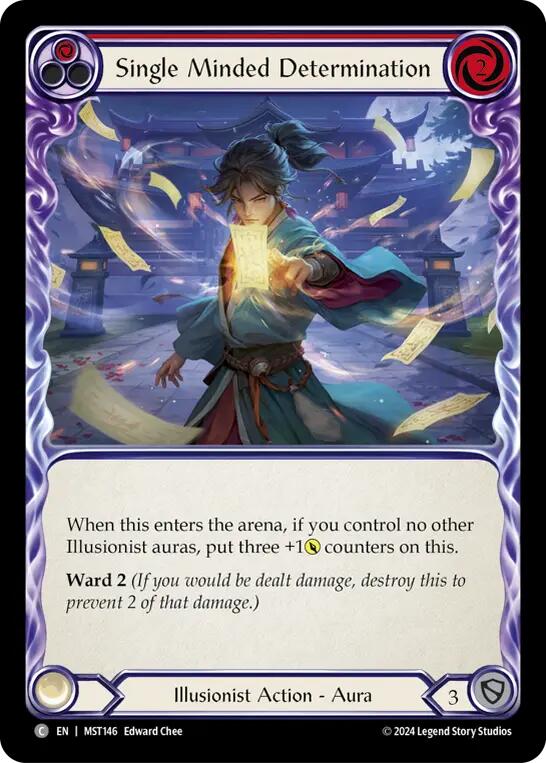 Single Minded Determination (Red) [MST146] (Part the Mistveil)  Rainbow Foil | Gam3 Escape