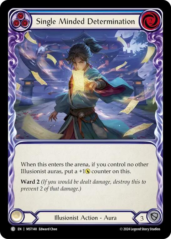 Single Minded Determination (Blue) [MST148] (Part the Mistveil) | Gam3 Escape