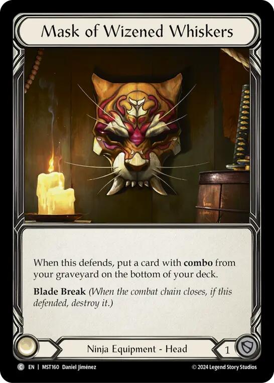 Mask of Wizened Whiskers [MST160] (Part the Mistveil)  Cold Foil | Gam3 Escape
