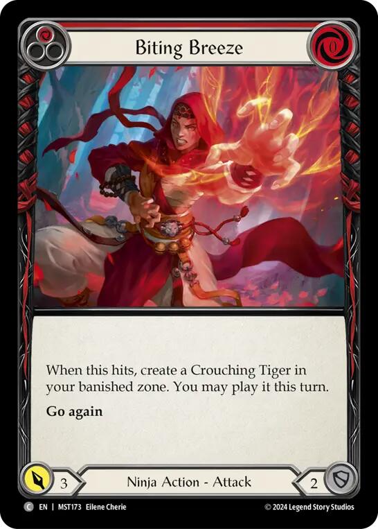 Biting Breeze (Red) [MST173] (Part the Mistveil)  Rainbow Foil | Gam3 Escape