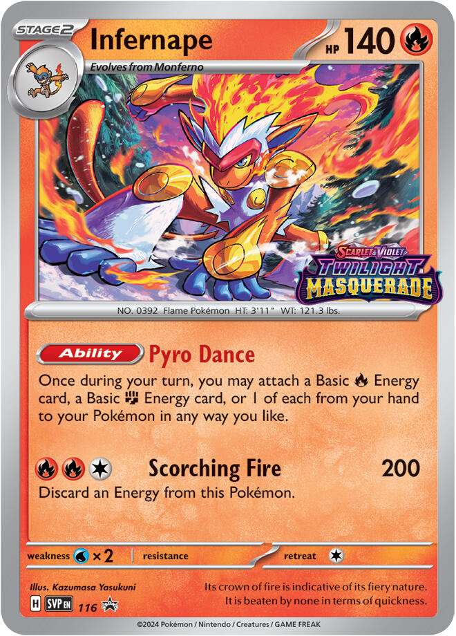 Infernape (116) [Scarlet & Violet: Black Star Promos] | Gam3 Escape